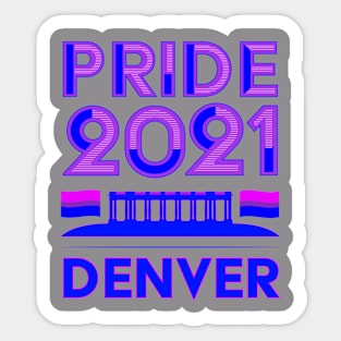Pride Month Teeshirt - Denver Bi Pride Sticker